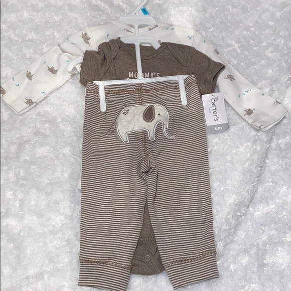 Carter’s Mommy’s Little Peanut 3 piece set 6 month - Picture 2 of 3